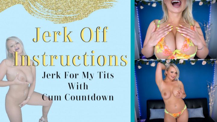 Tit focused JOI with Cum Countdown