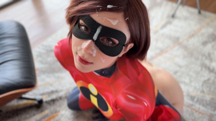 Elastigirl Fucks &amp; Deepthroat till Facial - The Incredibles
