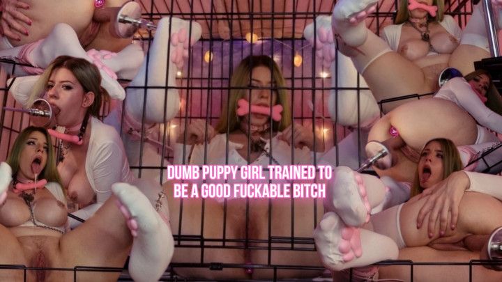 Dumb PuppyGirl trained to be a good fuckable bitch