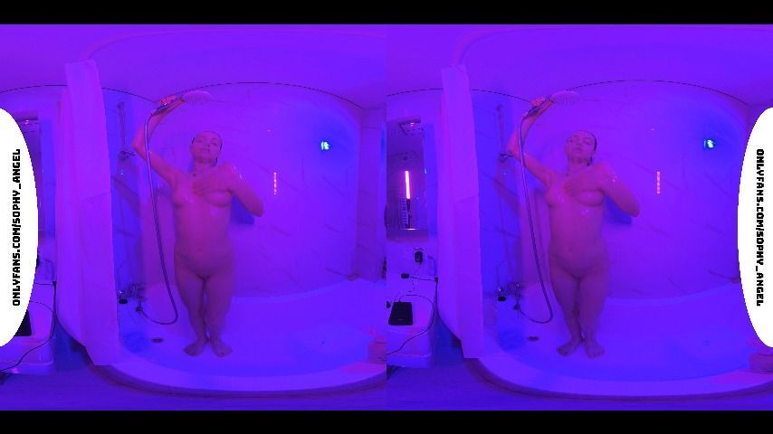 Sophy Angel real shower in 3D VR