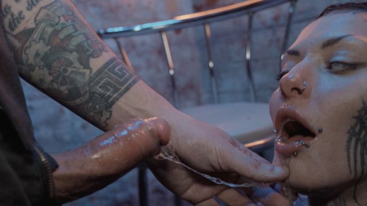 Super messy Botgirl blowjob Sci fi porn