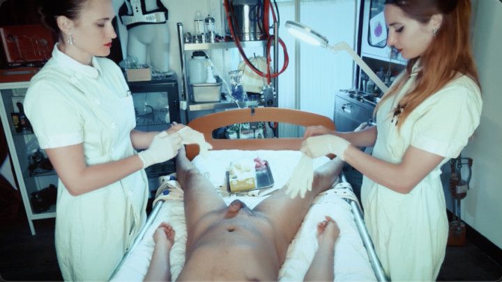 Dual Nurse Domination: Full-Body Exam in Segufix Restraints