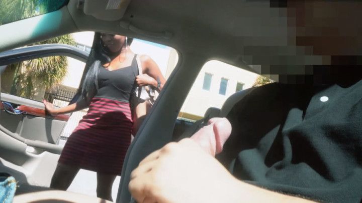 Young Ebony Pro "Syncere" Car Blowjob