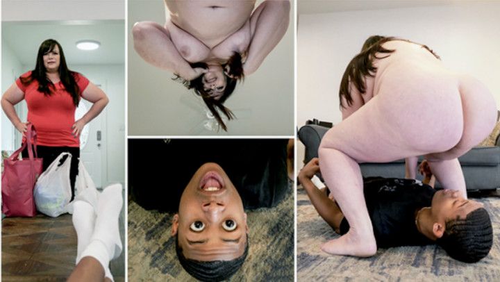 BBW step-mom Marcy Diamond Sits On Face