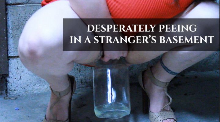 Desperately Peeing in a Stranger's Basement