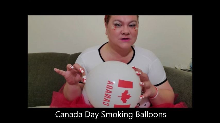 Canada Day Smoking Balloons