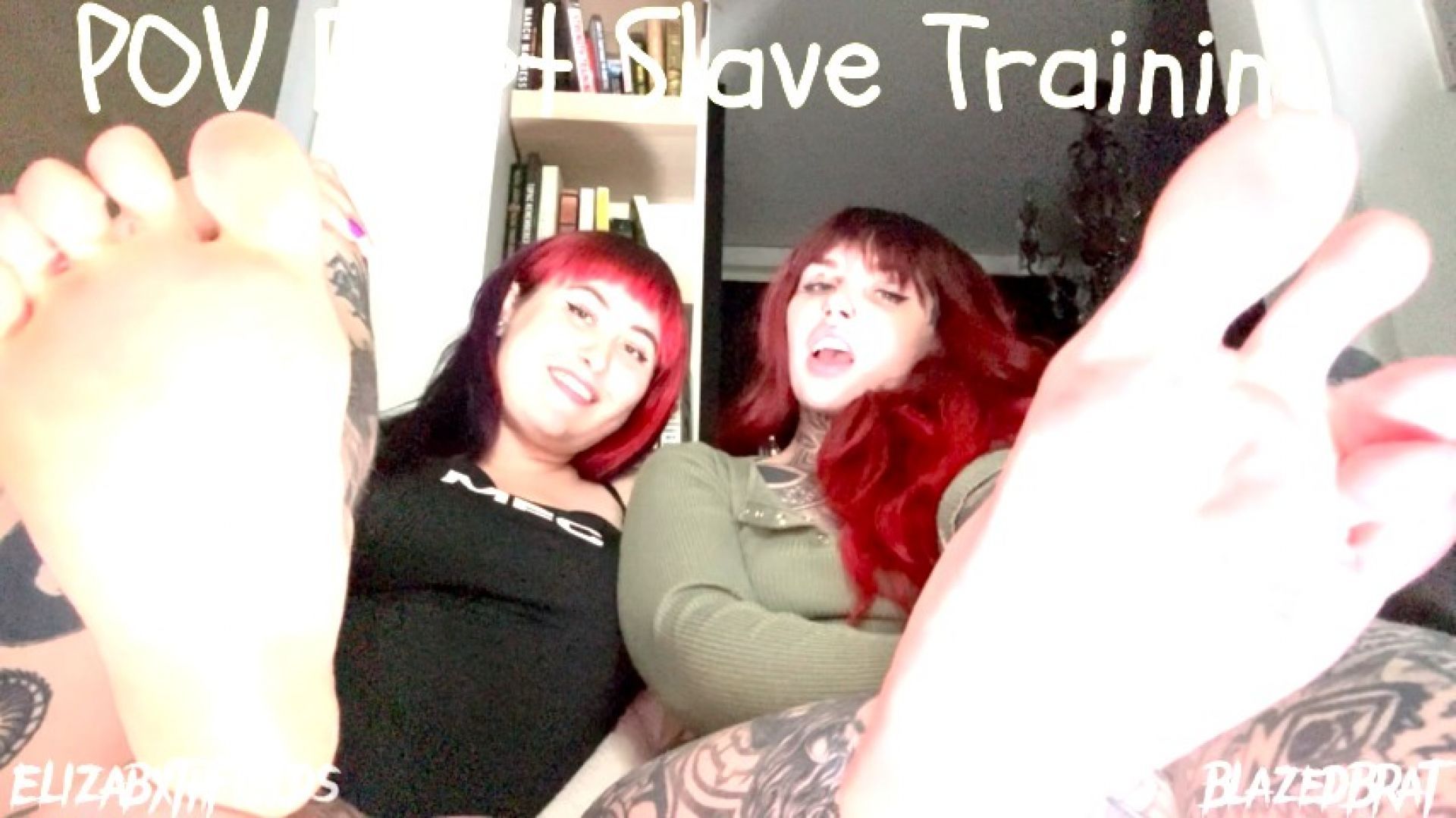 POV Foot Slave Training w/Blazed Brat