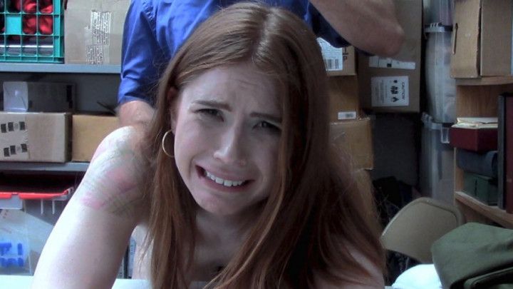 Klepto Redhead Fucks A Mall Cop
