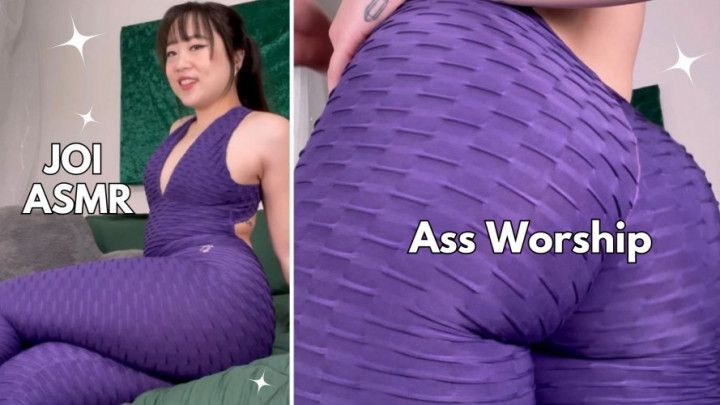 Asian GF Teases Booty in Your Face -ASMR JOI