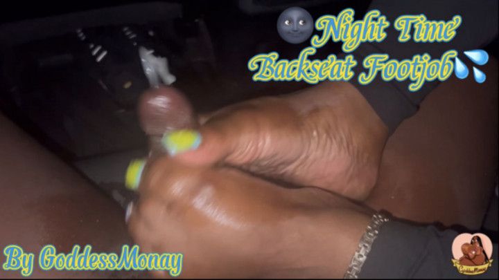 Nighttime Backseat Footjob