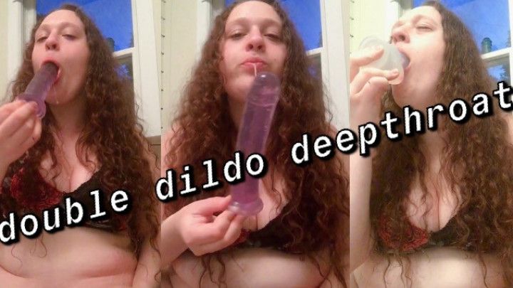 DOUBLE DILDO DEEPTHROAT