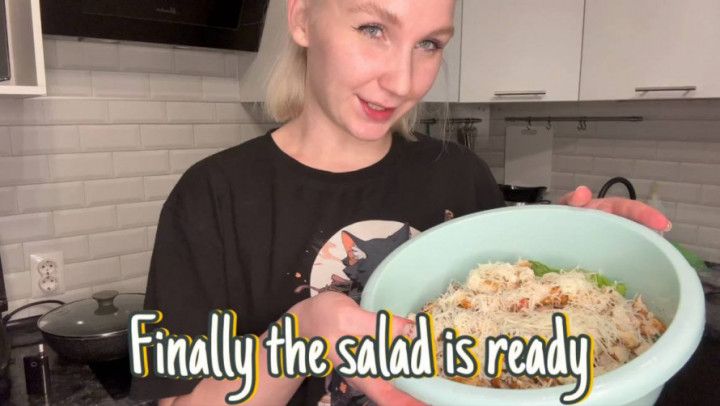 Finally the salad is ready SFW