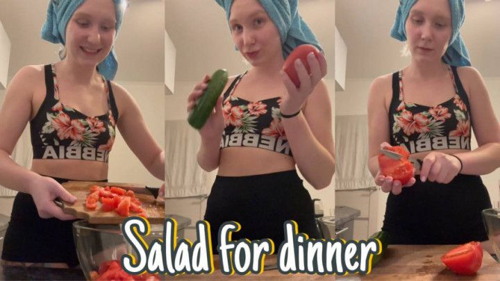 salad for dinner