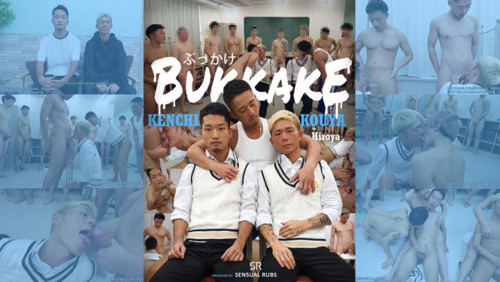 Asian Twink Bukkake Gangbang #2
