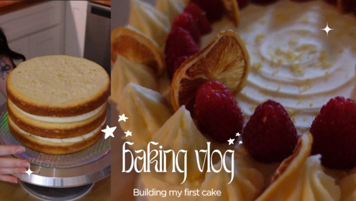 Baking Vlog - Chaotic Cake Building &amp; Decorating