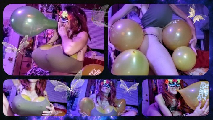 Masked Looner Balloon Stuffing Sit Pop