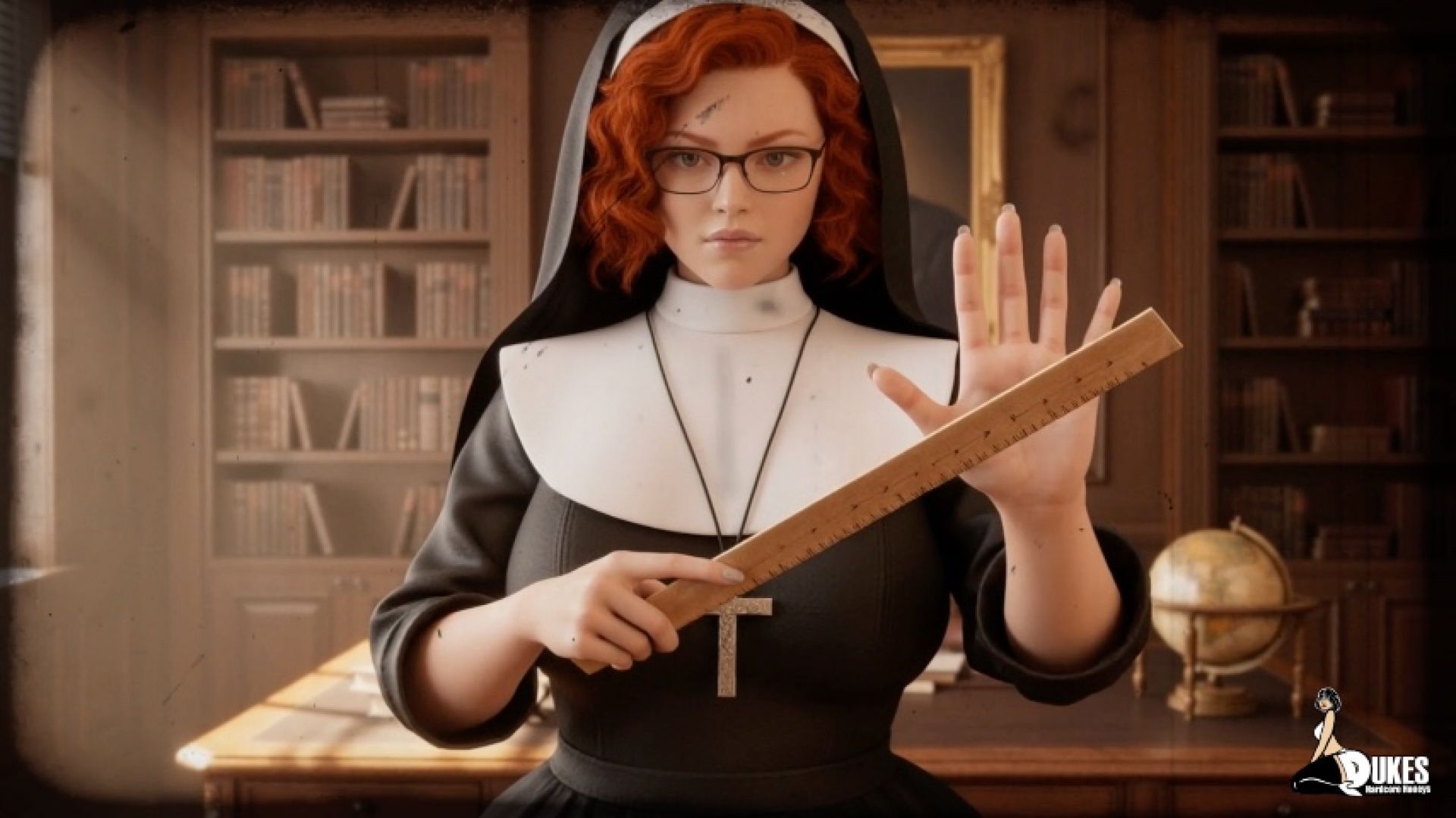 A Nun's  Double Life Strip tease