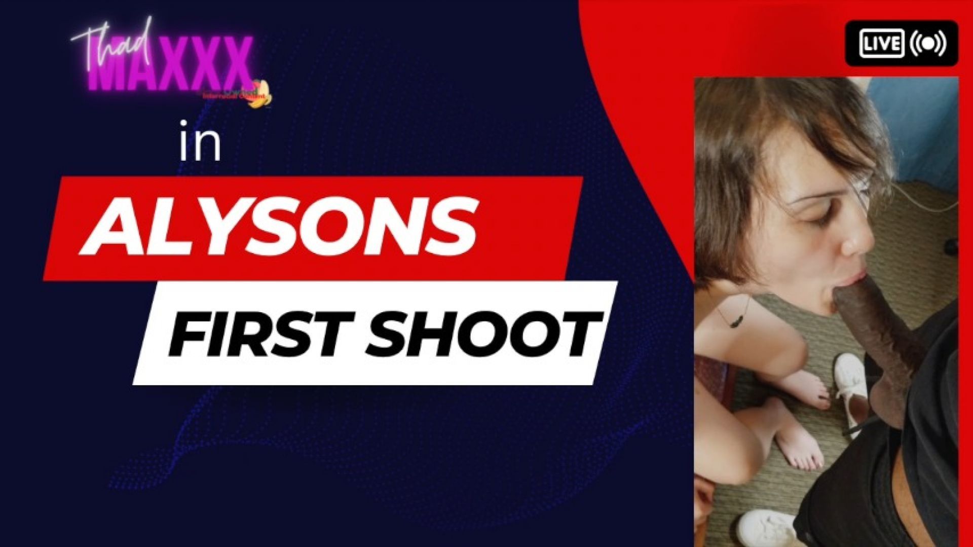 BBC Interracial TS Alyson First Shoot with Thad