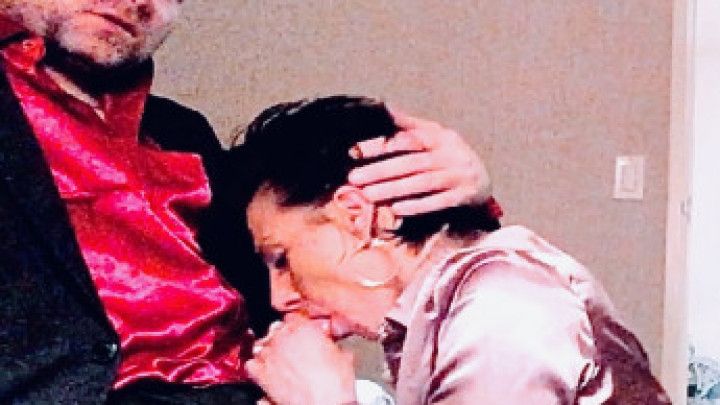 Satin Blouse Fetish Milf Vintage BJ