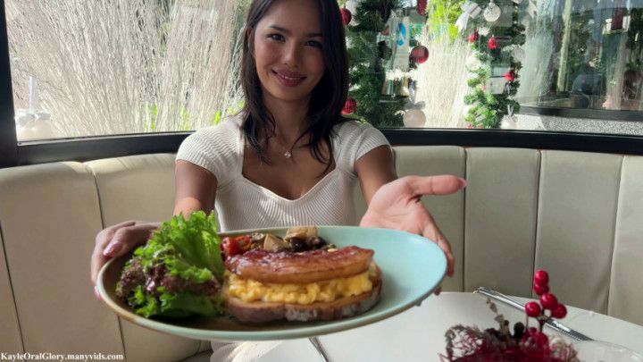 Eating breakfast with Kayle 4K