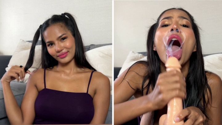 SUBMISSIVE ASIAN step-SISTER BLOWJOB