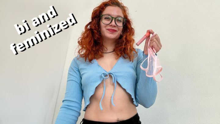 Step-mommy's feminization: cuck cleanup &amp; bisexual 3some fantasy