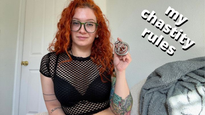 pleasure Domme's chastity rules - how I'd keep you locked up