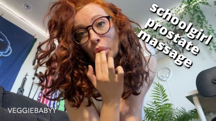schoolgirl POV prostate massage JOI