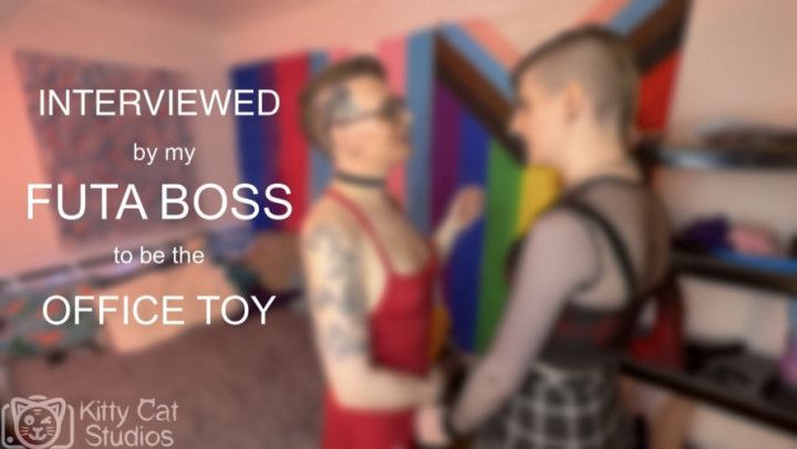Interviewed by my Futa Boss to be the Office Toy
