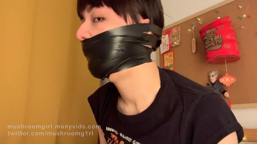 self wrap gag with electrical tape