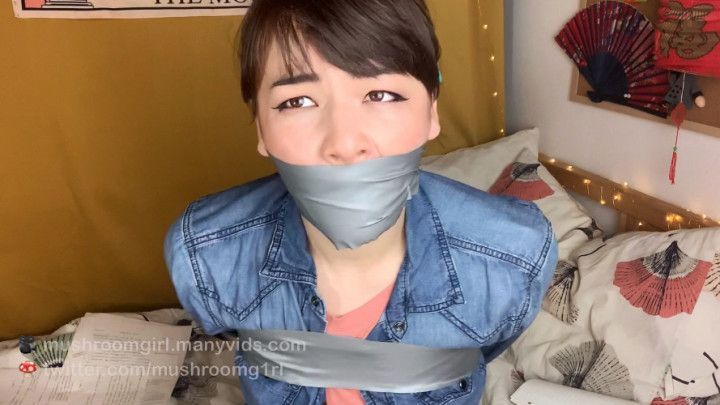 journalist duct tape bound, wrap gag