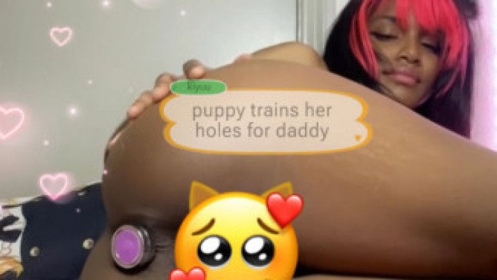 training my holes for step-Daddy
