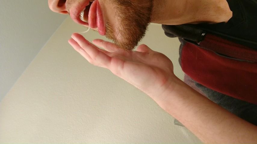 Monkey Vee Licks Cum off Counter