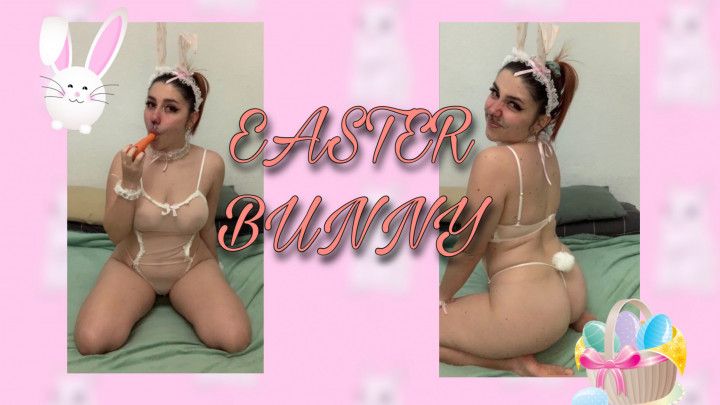 Hot bunny and her carrot