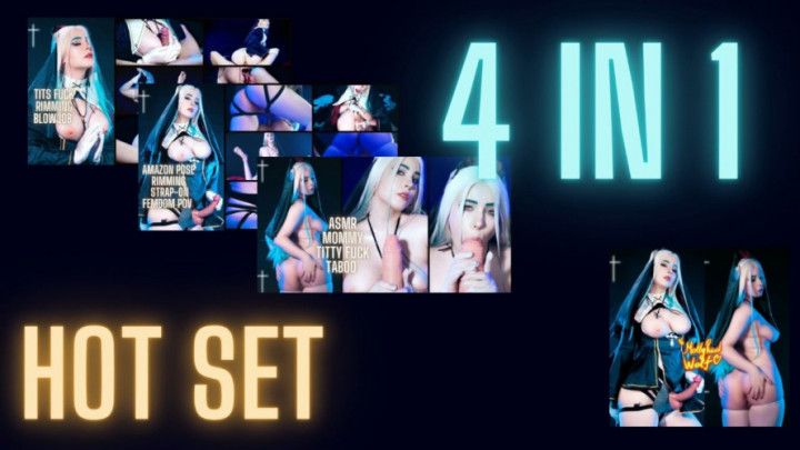 Nun 3 videos + photoset