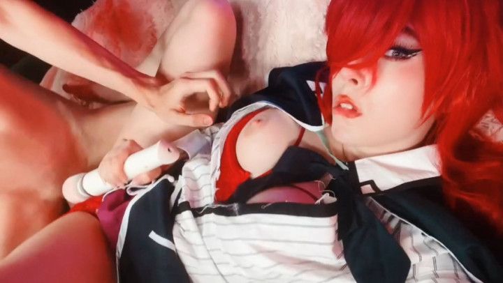 DxD. Rias Gremory's Selfie video sex