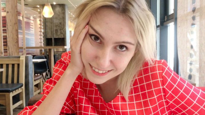 Mc'Donals Toilet Fuck &amp; CUM on Tits