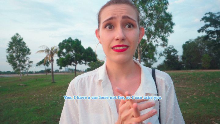 Public Blowjob &amp; Doggy in Central Park