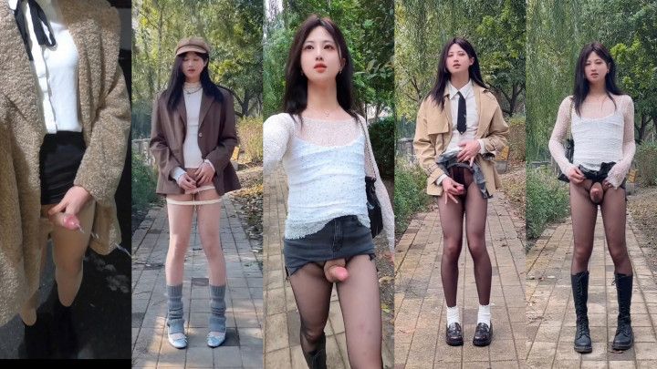 Outdoor Public Cumshots 5 Compilation