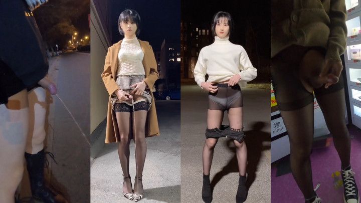 10 Outdoor Pissing + Cumshot