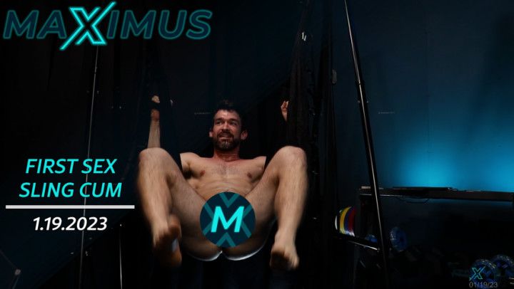 First sex sling cum