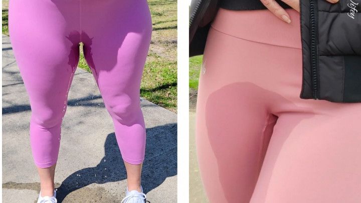 Lexi Wetsie and Seductive Wifey public wetting challenge 2