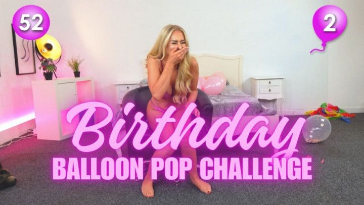 Birthday Balloon POP Challenge