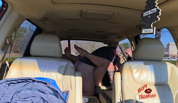 Creampied in the mall parking lot