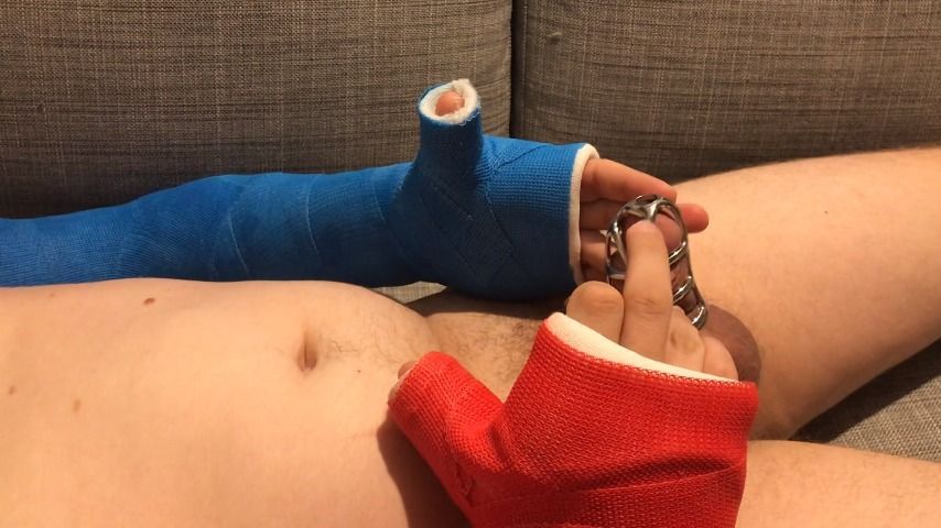 Cast fetish masturbate DualLATS chastity