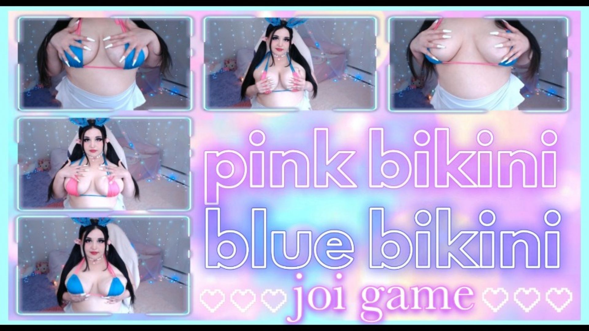 pink bikini blue bikini joi game