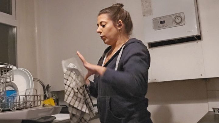 Wife Whistles Whilst She Works