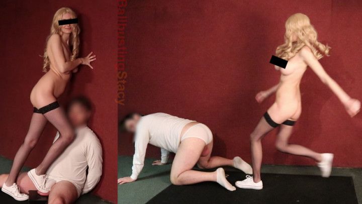 Nude Ballstanding &amp; Post-Cum Ballbusting