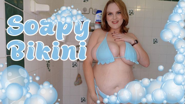 Soaping Up My Tight Bikini BBW