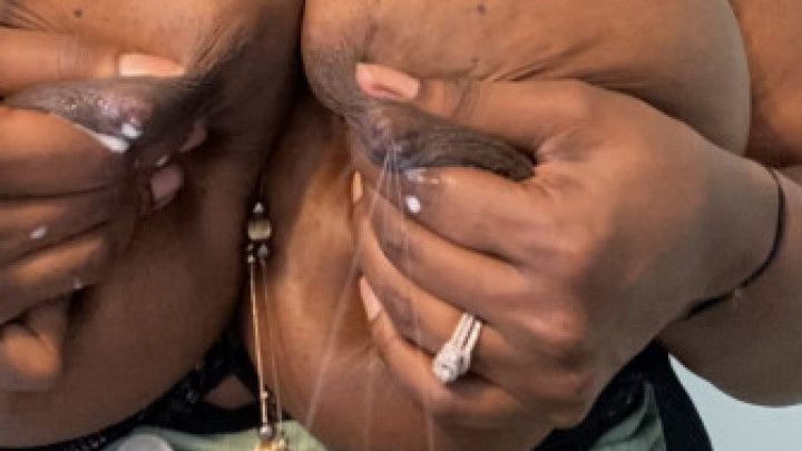 Draining milky tits after a night out